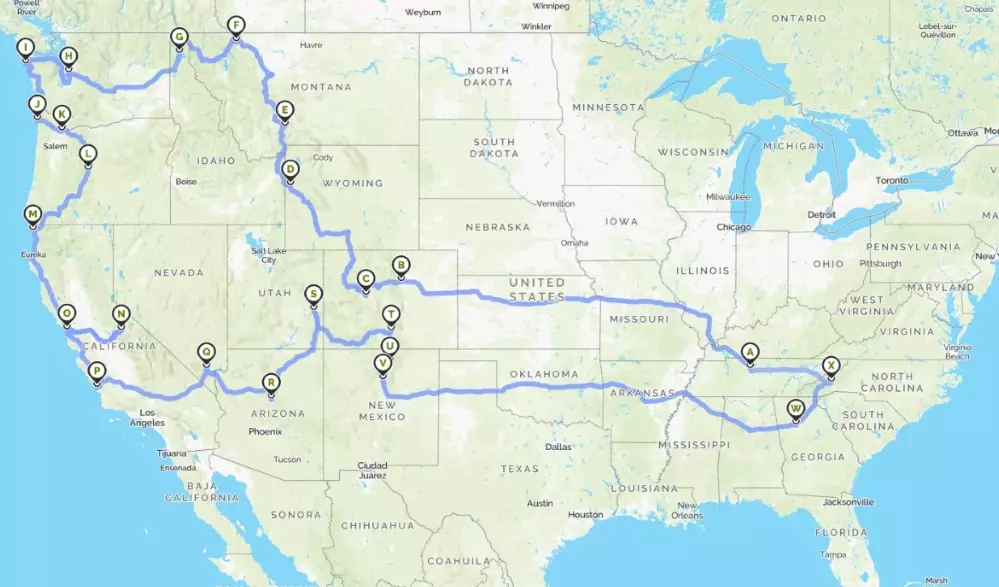 planning a cross country road trip planning a cross country road trip