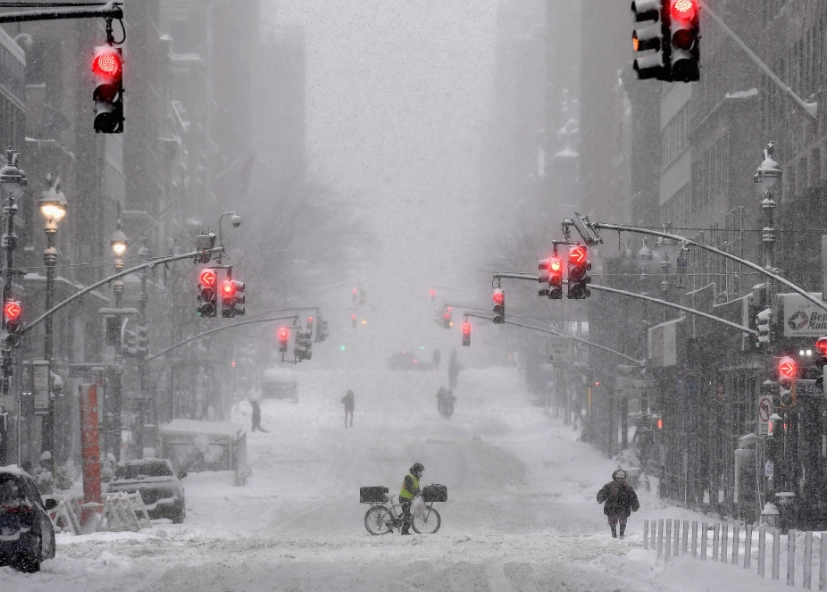 winter travel New York snow