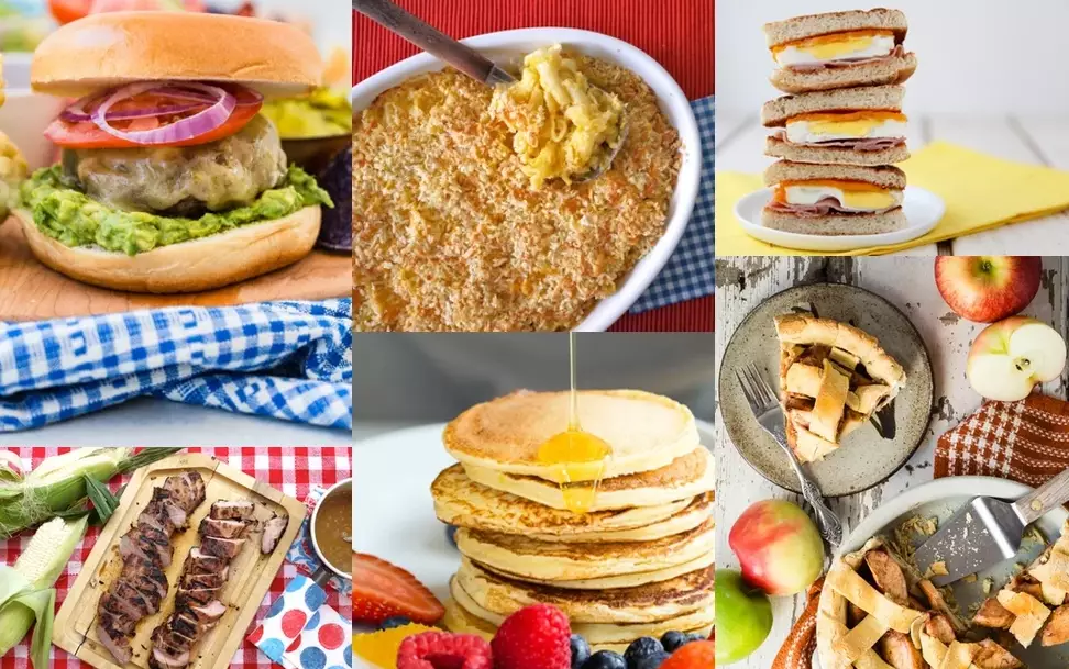 American food for dinner American food for dinner