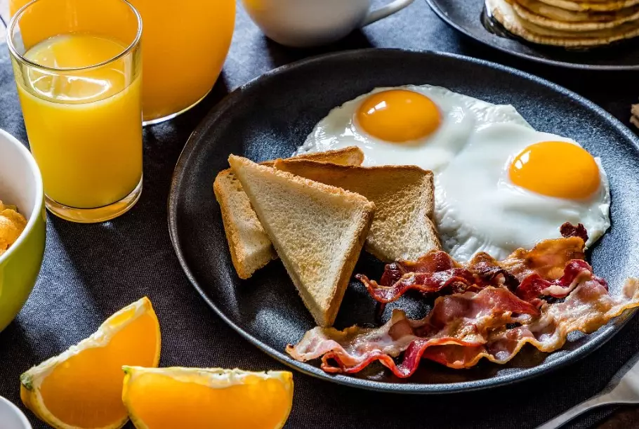 classic American breakfast