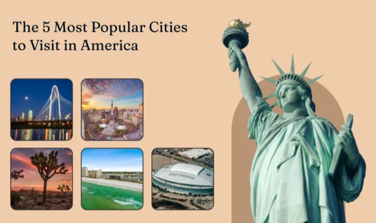 Top 5 most visited cities in the US