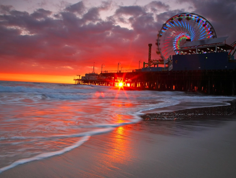 What are the top three tourist attractions in California?
